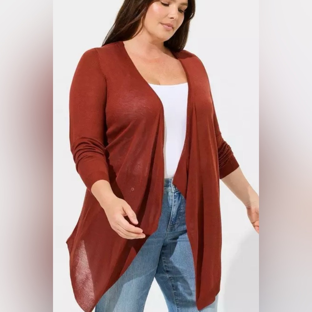 NWT Torrid tissue weight drape open front cardigan size 4X